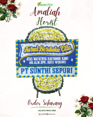 Papan Bunga Duka di Sandaran